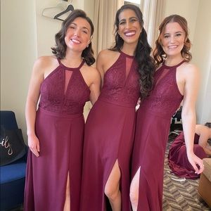 Azazie Rona bridesmaid dress in Cabernet